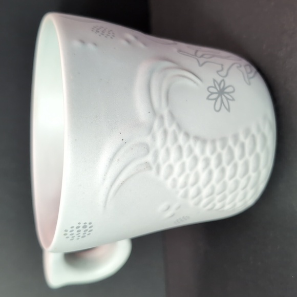 2016 Starbucks Anniversary Siren Tail 3D Gray Ceramic Coffee Mug,12 fl oz. - Picture 3 of 8